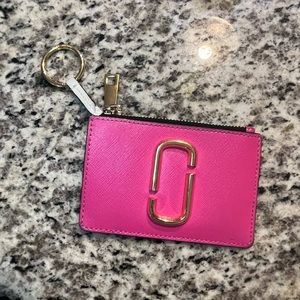 Marc Jacobs Zip Cardholder - Green/Pink/Blue